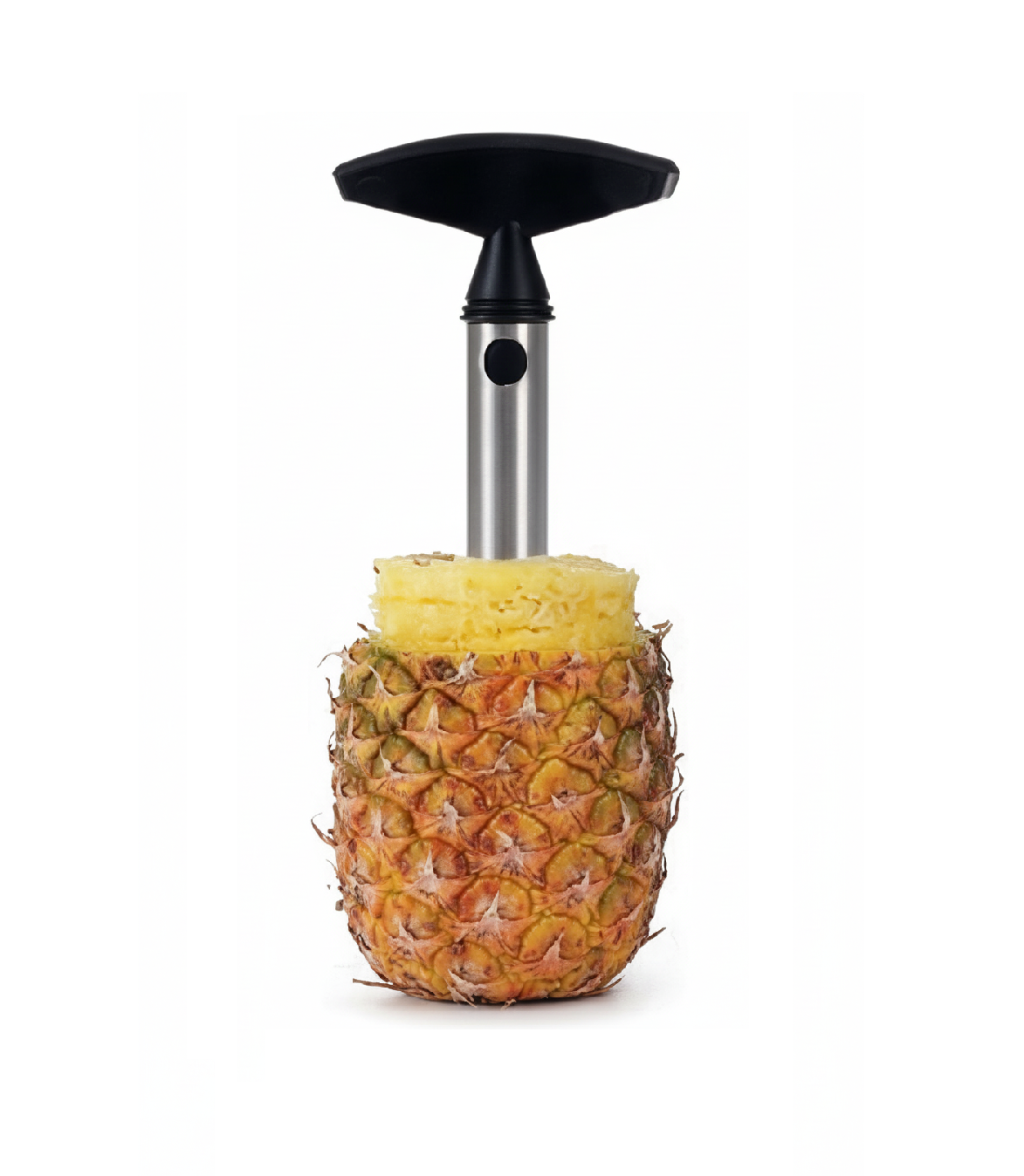 Euronovità EN-25647 Pineapple Peeler and Slicer, Steel, 9x9x24 cm
