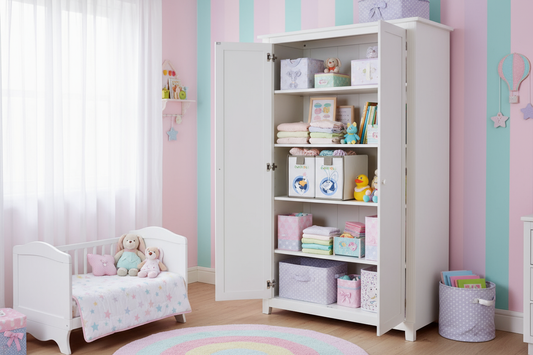 Scatola organizer in armadio cameretta