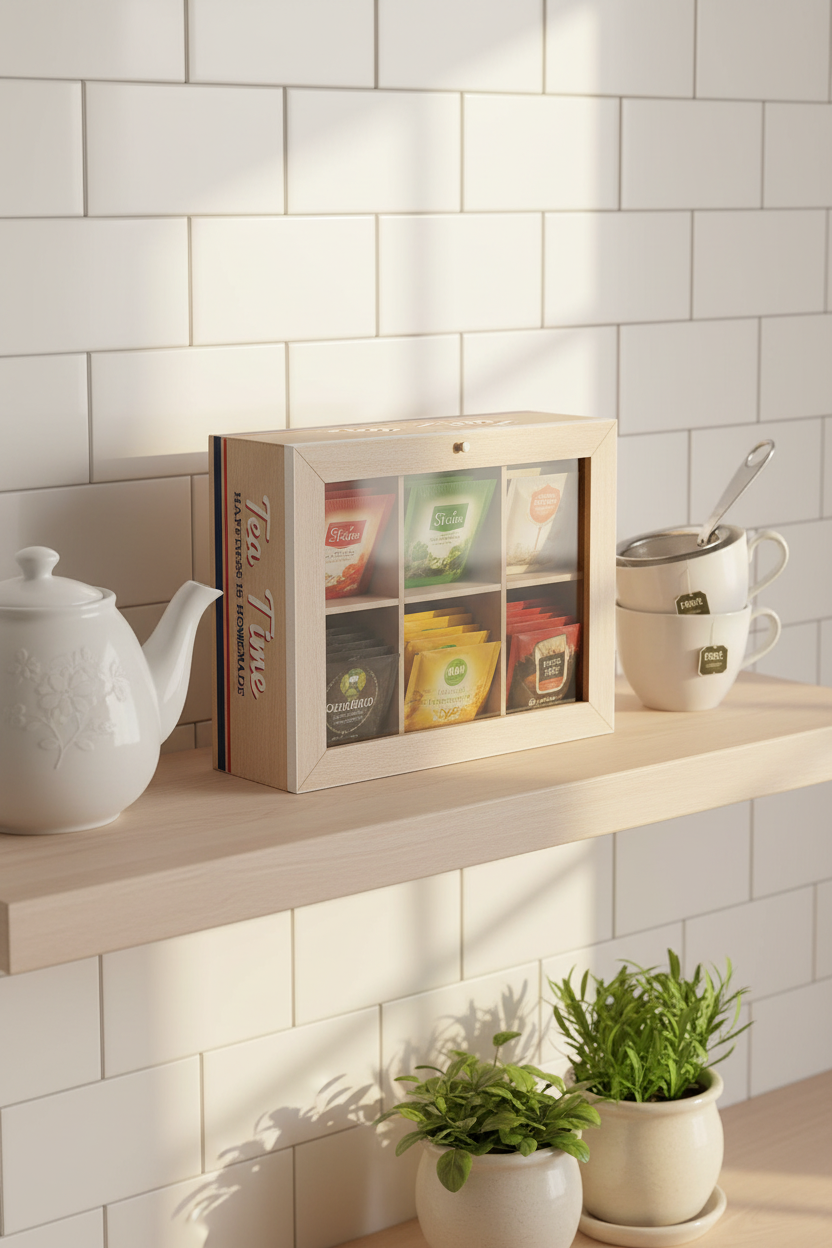 Scatola su mensola cucina