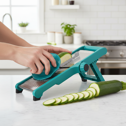 Scena 1 - Taglio zucchine su marmo