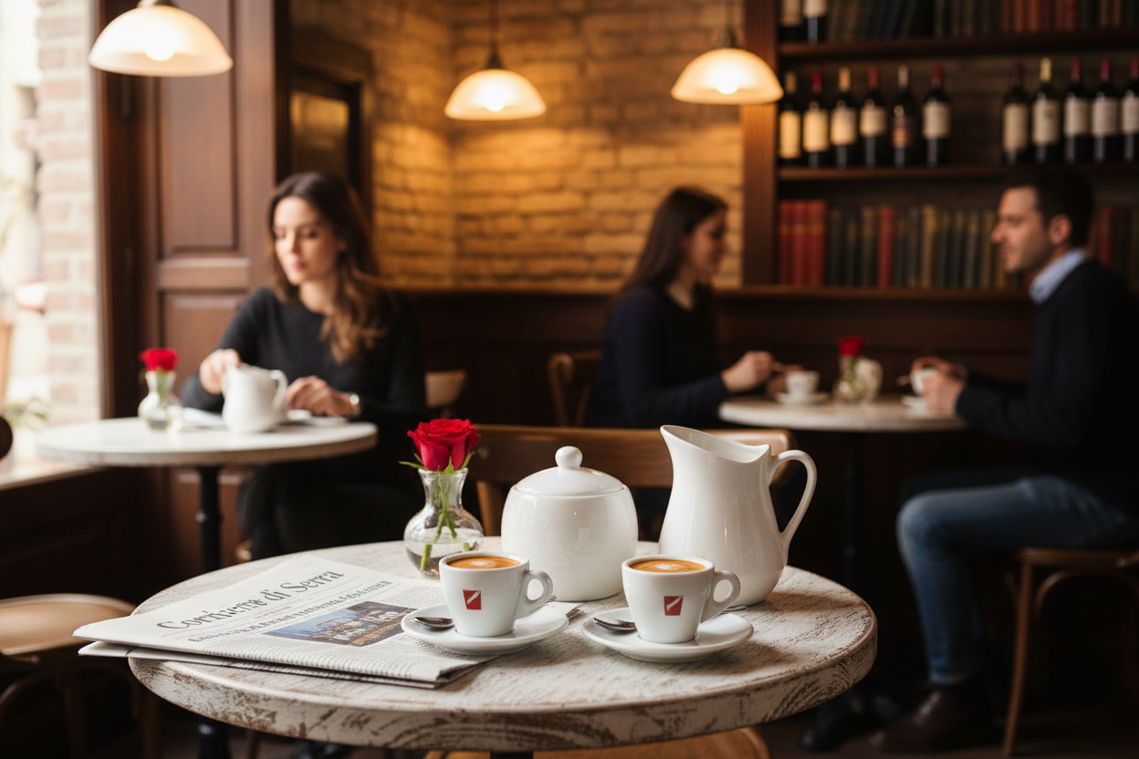 Scena caffè italiano