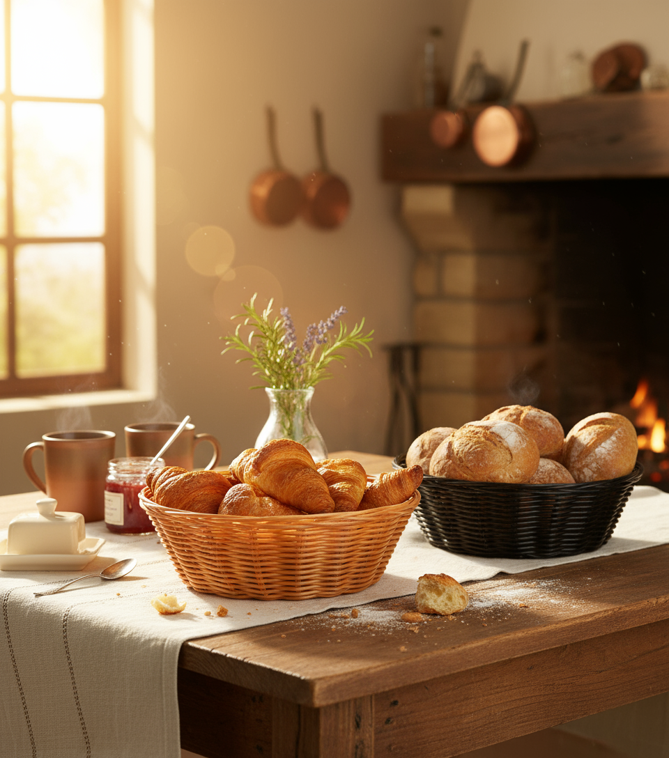 Scena colazione rustica