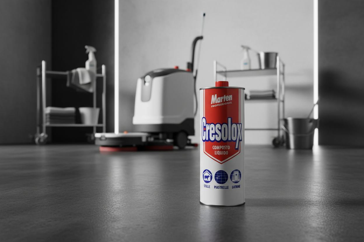 Scena pulizia industriale