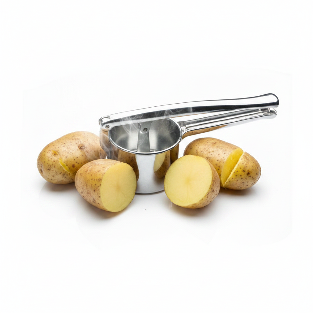 Schiacciapatate con patate lesse