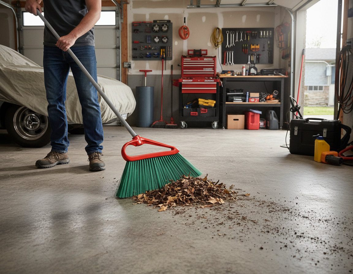 Scopa Garden per pulizia garage