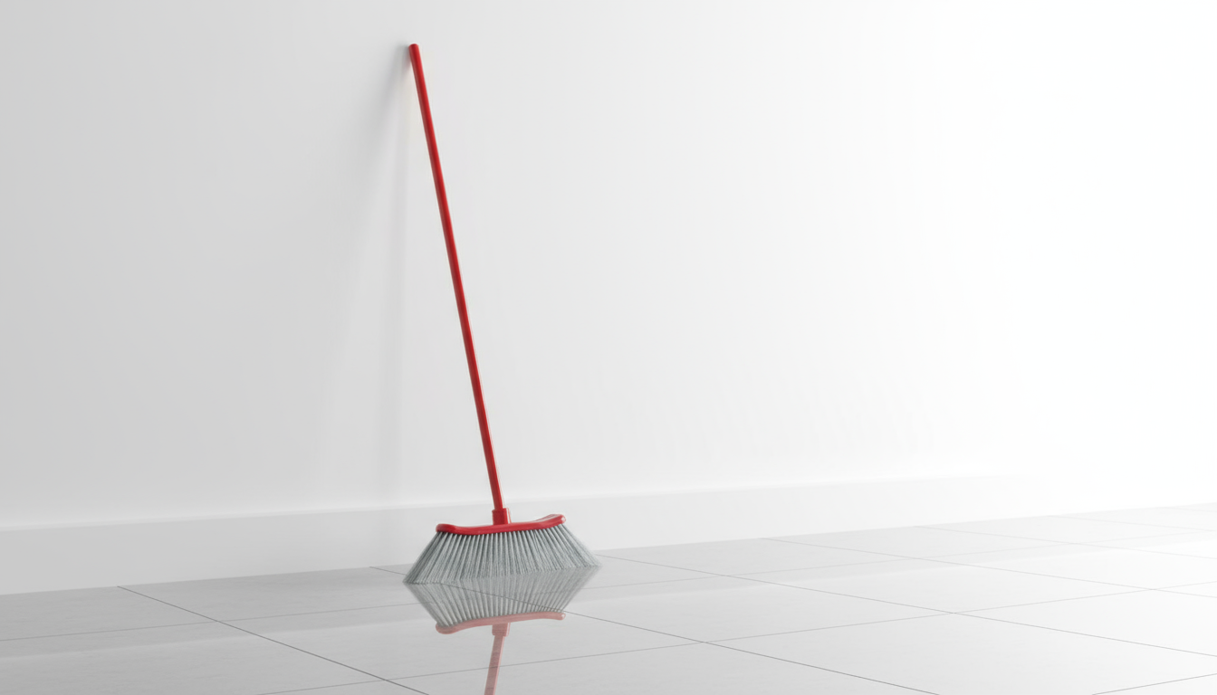 Scopa in ambiente pulito