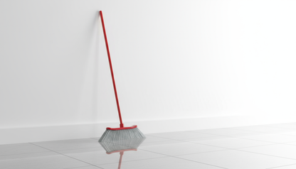 Scopa in ambiente pulito