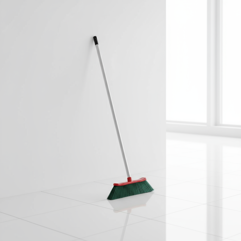 Scopa in ambiente pulito