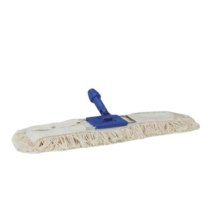 Scopa Industriale Cotone con Manico Alluminio - Frange Rinforzate Professionali - Diverse Misure
