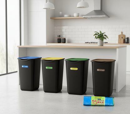 Set pattumiere in cucina moderna