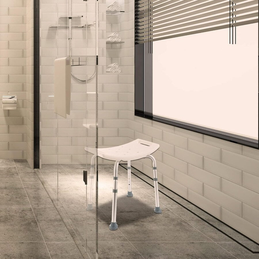 Sgabello da Doccia Regolabile Antiscivolo – Portata 150 kg