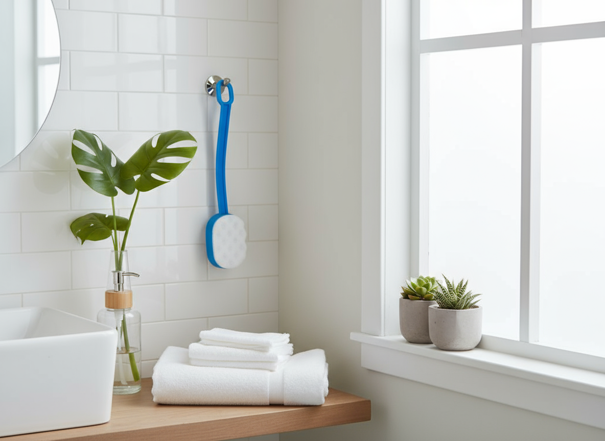 Spazzola appesa in bagno