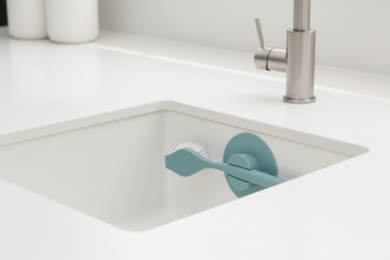 Spazzola in lavello ceramica