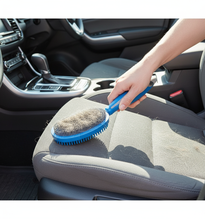 Spazzola in uso in auto