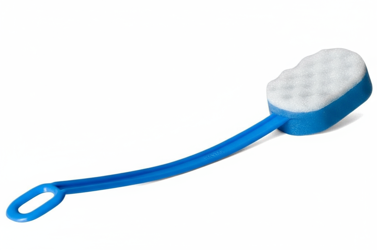 Spazzola lavaschiena blu