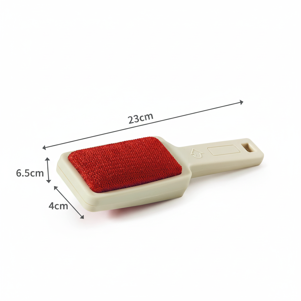 Spazzola velluto con misure tecniche
