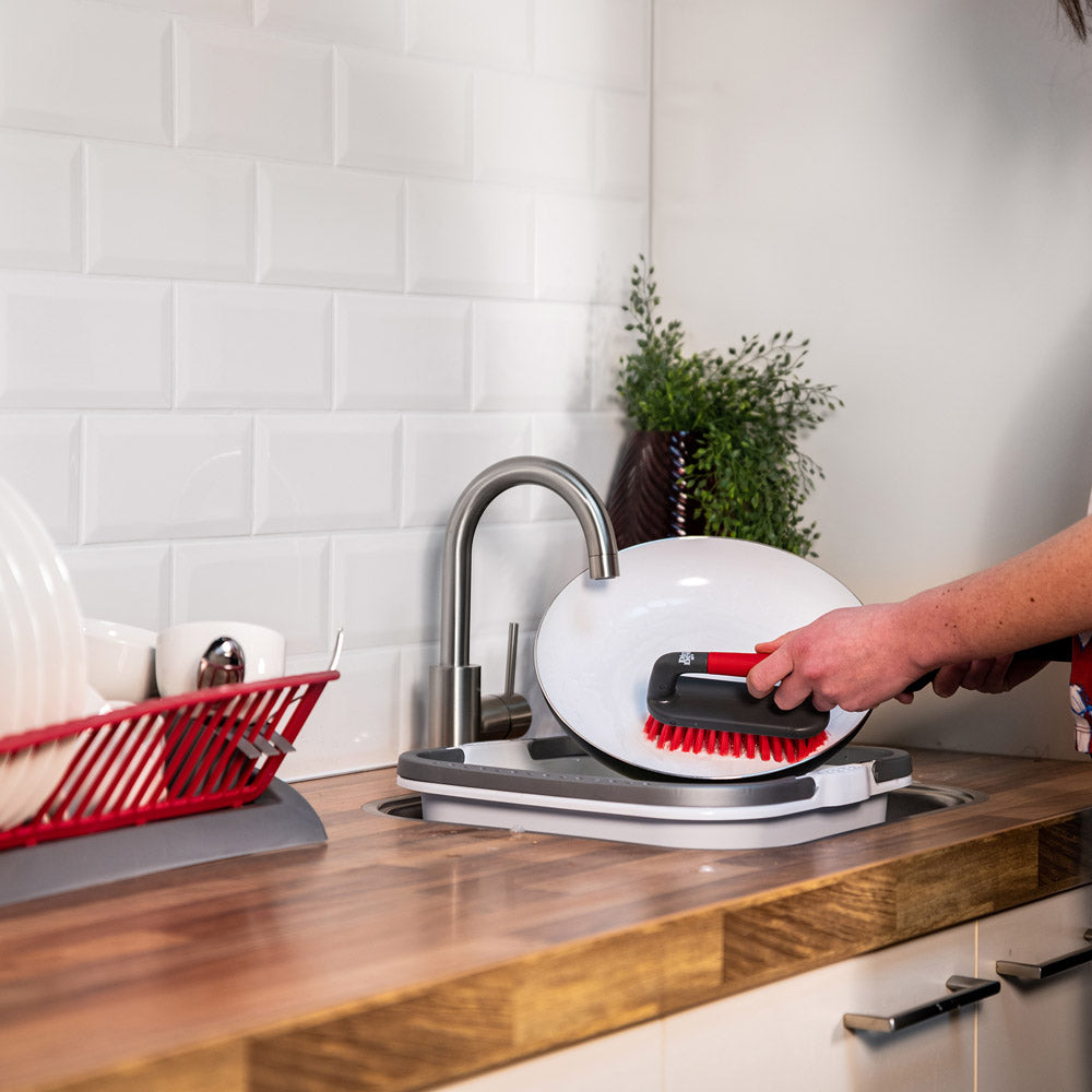 Spazzola Bruschino con Manico - Lavaggio Delicato Tessuti