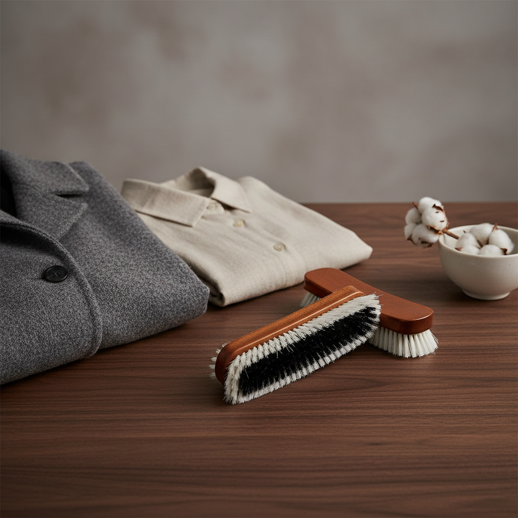 Spazzole Abiti Manico Legno - Scena Lifestyle