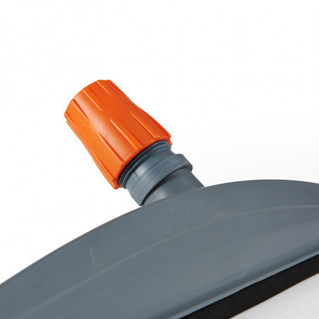 Spingiacqua Professionale per Pavimenti – Doppia Gomma per Pulizia Rapida, Leggera e Resistente, Adatta per Interni ed Esterni Grigio/Arancione