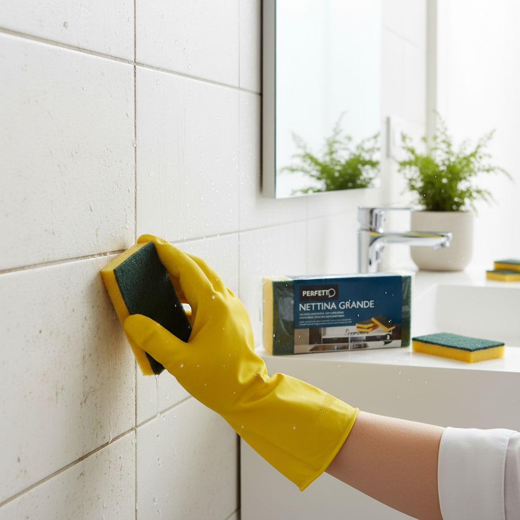 Spugne PERFETTO per pulizia piastrelle bagno