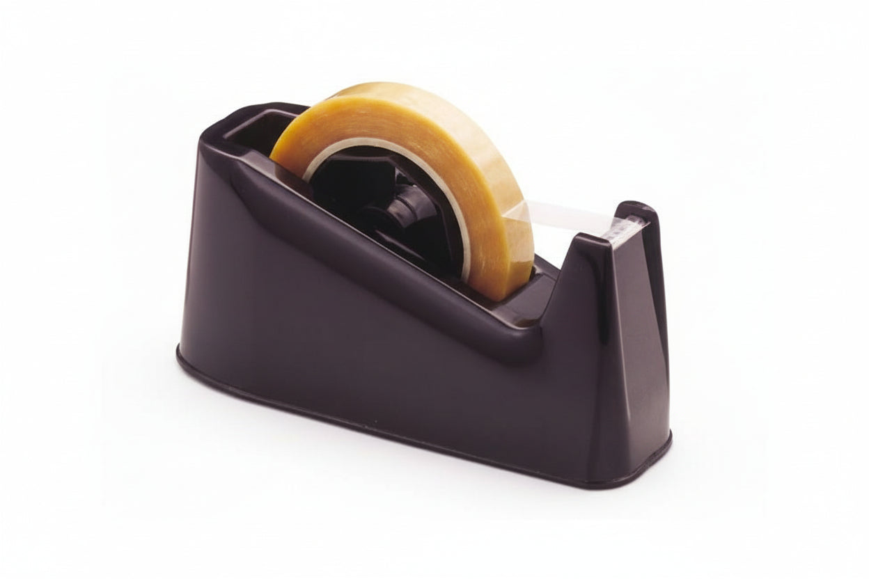 FercasaShop® Countertop Tape Dispenser - For 19mm x 66m tapes - Tape dispenser. Plastic packaging with weighted base.