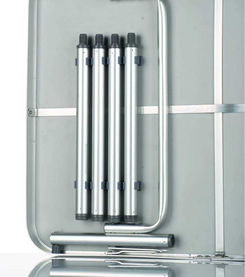 Aluminum Klapptisch Campingtisch 75x55cm Gartentisch Beistelltisch Falttisch Picknicktisch Alutisch faltbar und höhenverstellbar