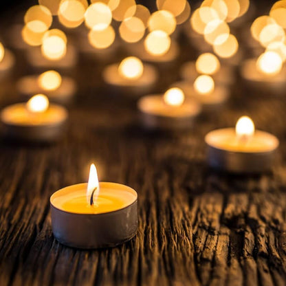 Candele tea light Lumini Scaldavivande 100 pz
