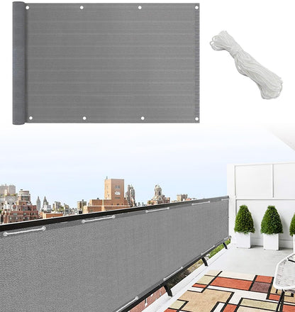 Telo Frangivista Frangivento Copribalcone  90x500cm - Con Corda 20mt Inclusa 2 Colori