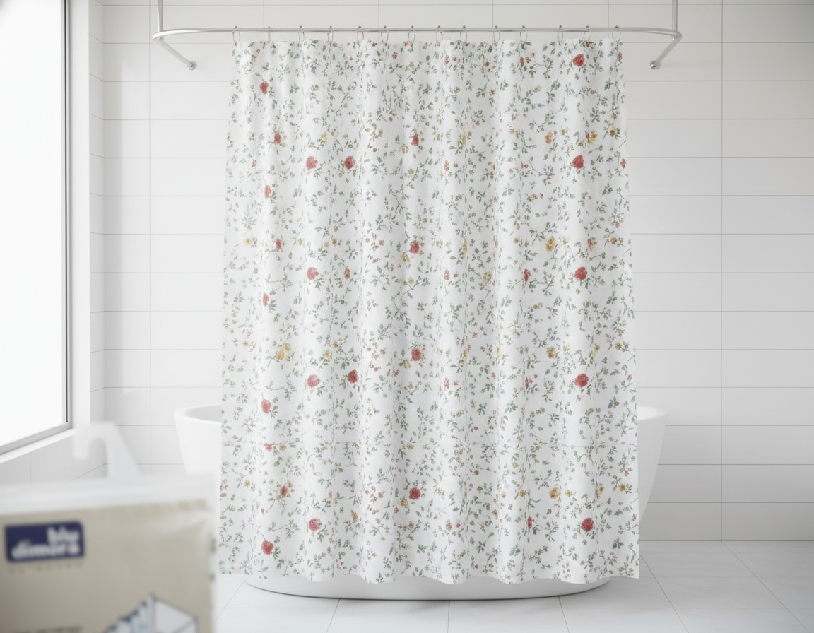 Rideau de douche avec 16 GANGI 240X200 CM.