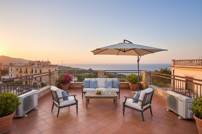 Terrazza italiana completamente protetta